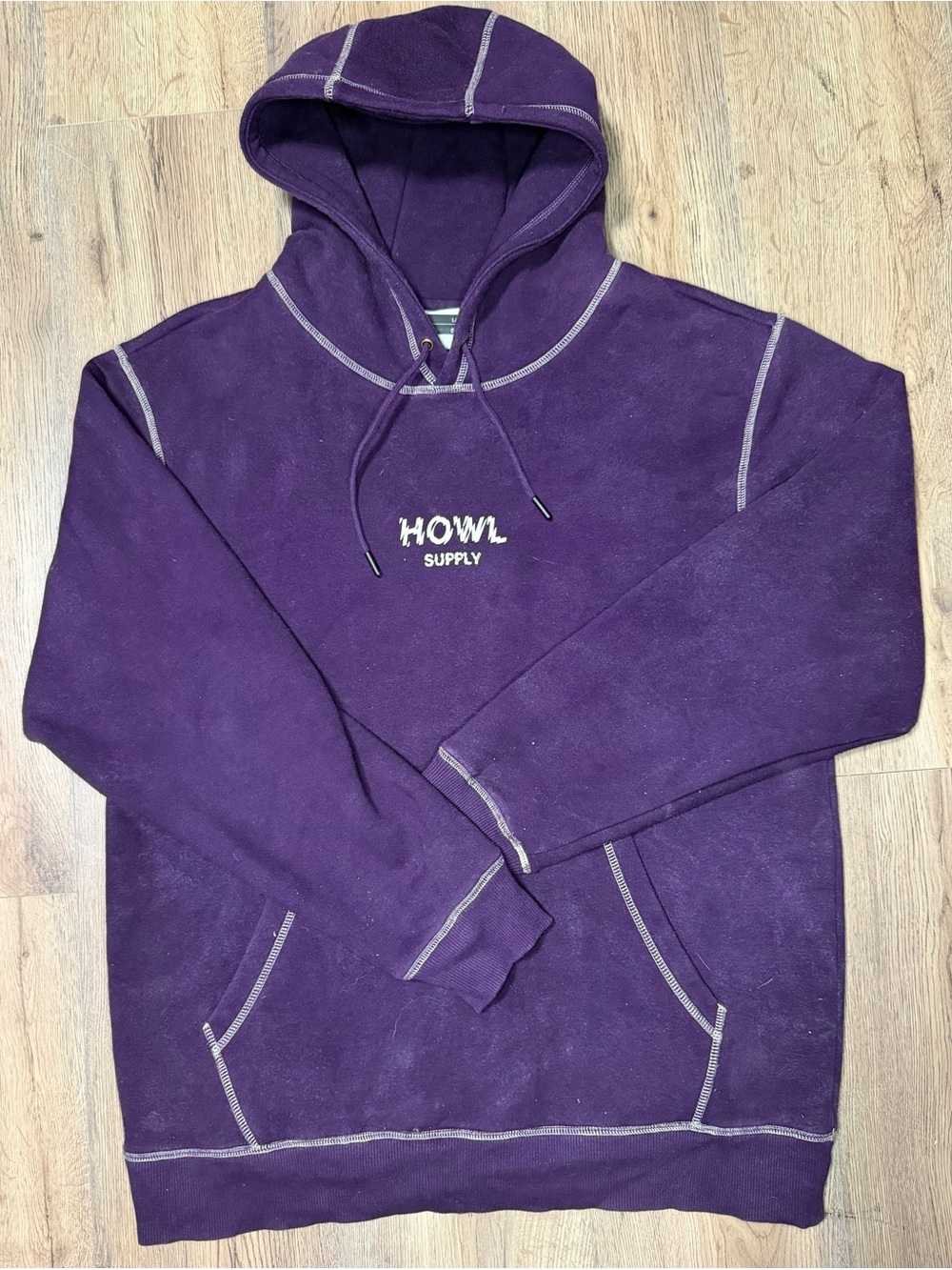 Men's Purple Hooded Sweatshirt